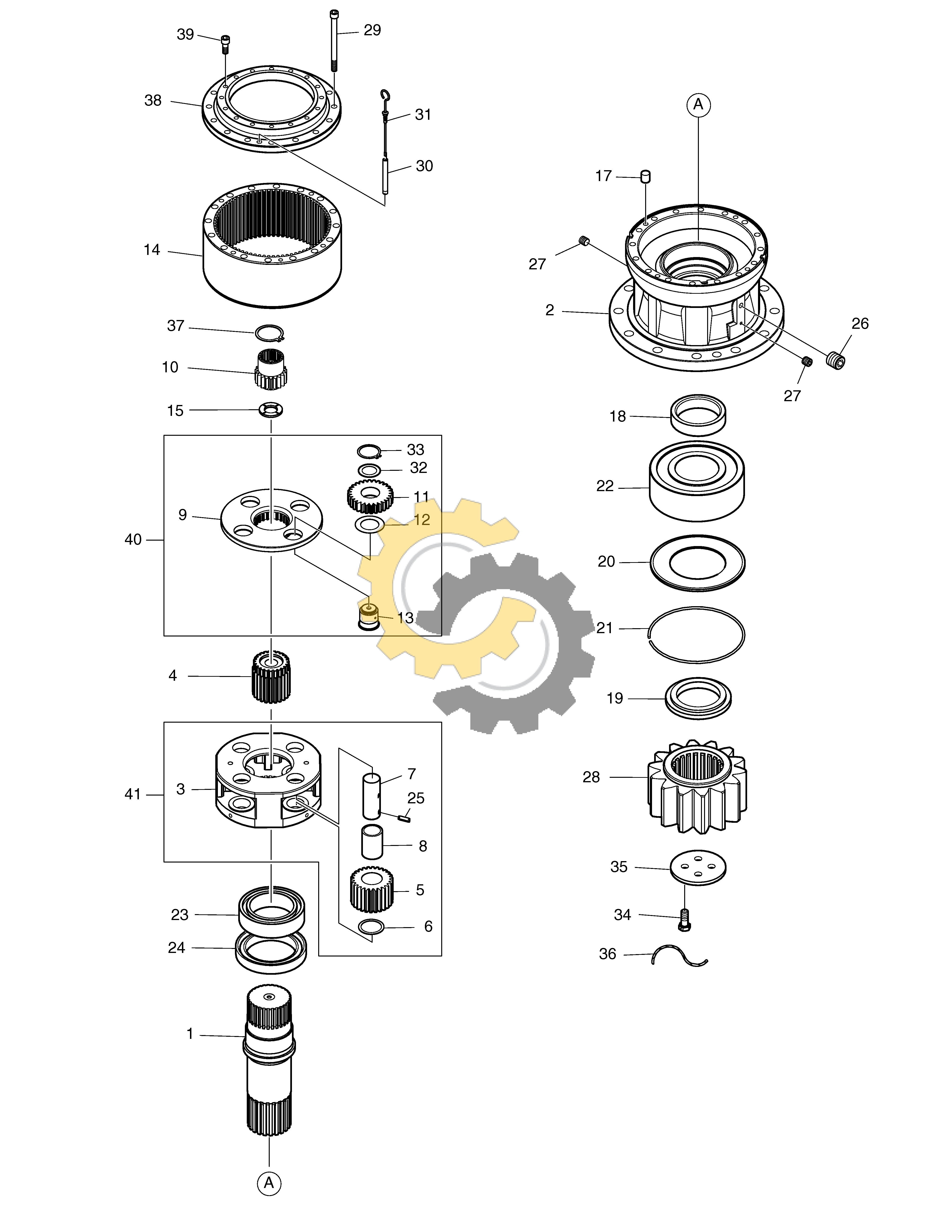 DOOSAN 123-00457 PIN ASSY - Shop & Supply Co